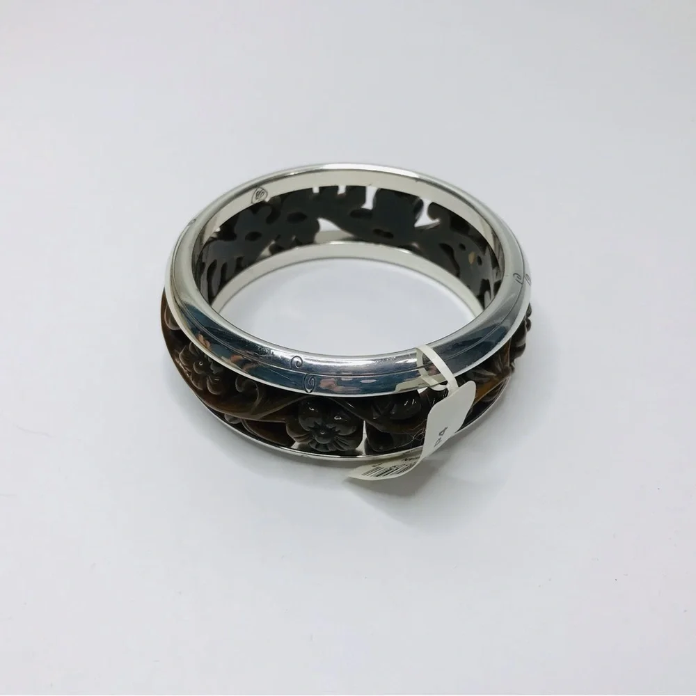 New BRIGHTON THAI Garden Brown Thick Slip On Bangle